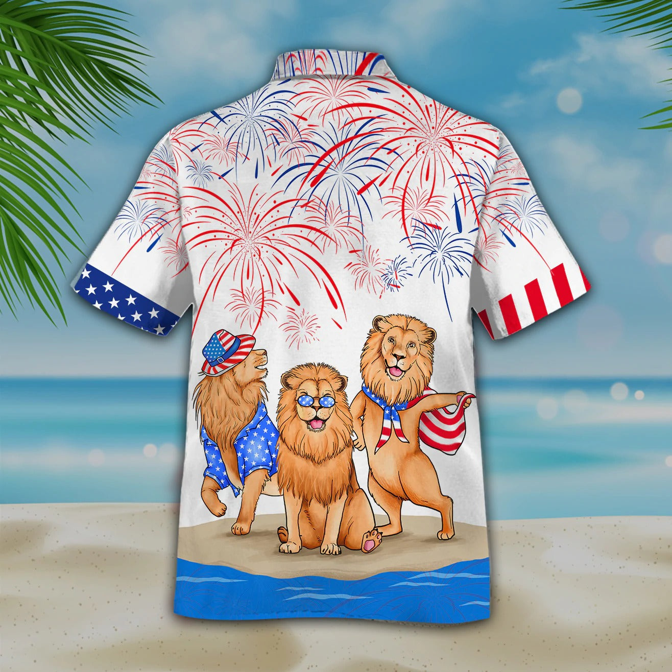 Lion Hawaiian Shirts/ Independence