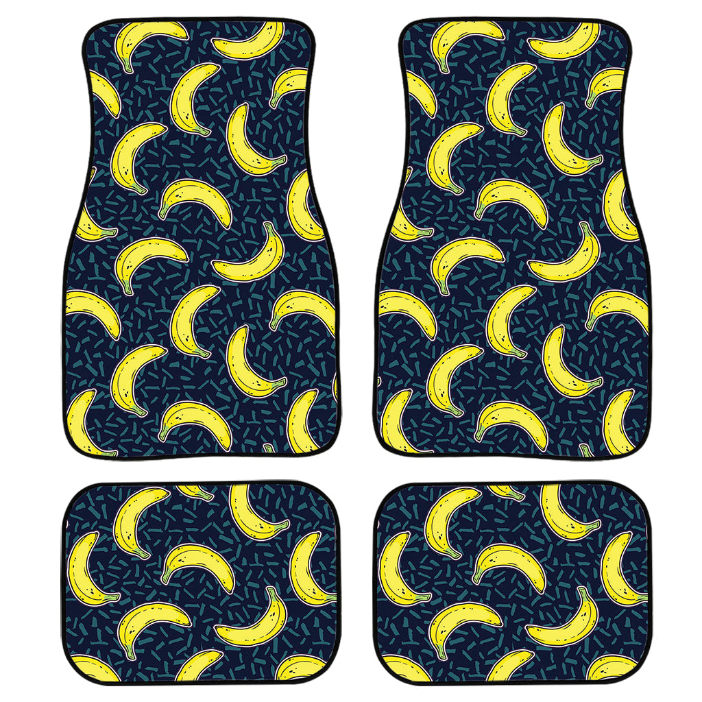 Banana Fruit Pattern Print Front And Back Car Floor Mats/ Front Car Mat