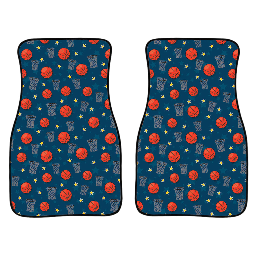Basketball Theme Pattern Print Front And Back Car Floor Mats/ Front Car Mat