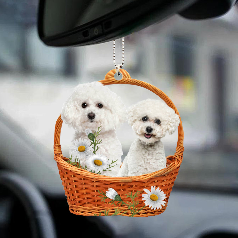 Bichon Frise God''S Present Car Hanging Ornament Xmas Gift Dog Lovers