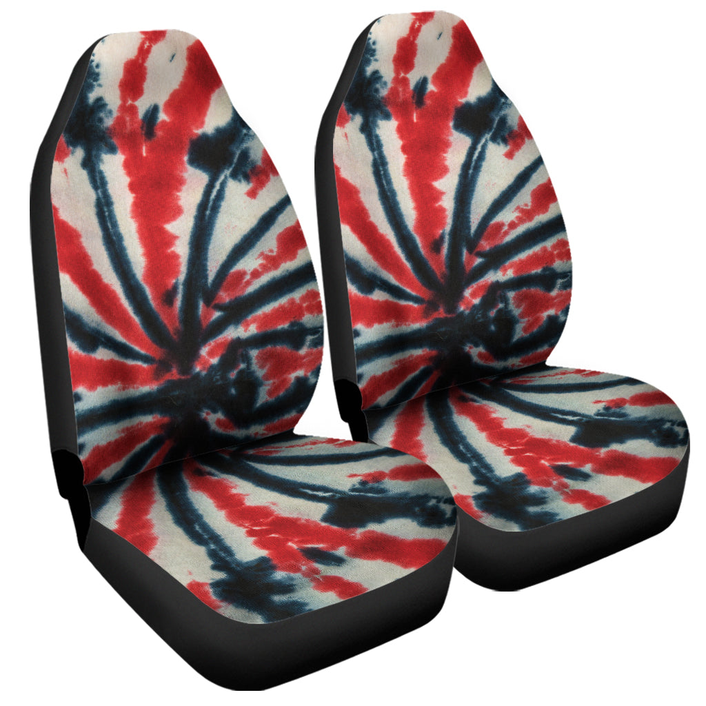 Black And Red Spider Tie Dye Print Universal Fit Car Seat Covers