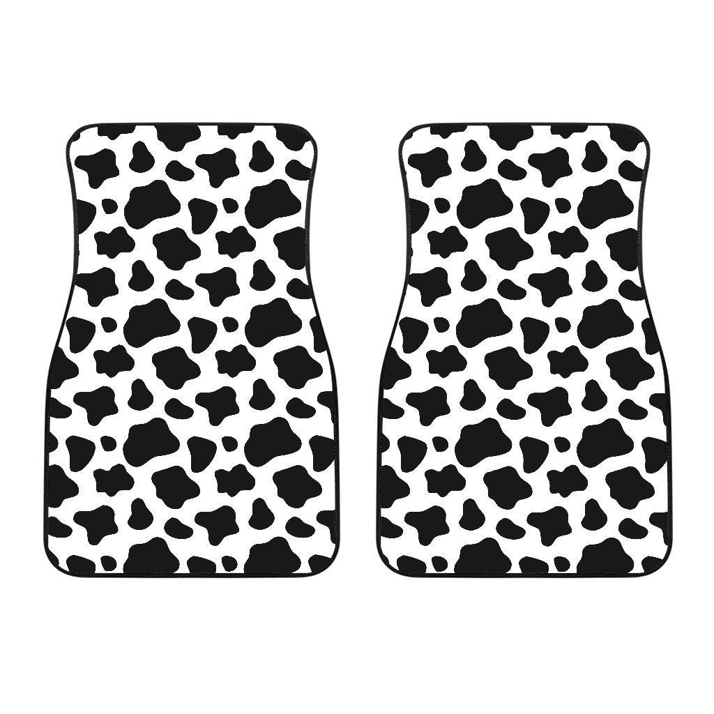 Black And White Cow Print Front And Back Car Floor Mats/ Front Car Mat