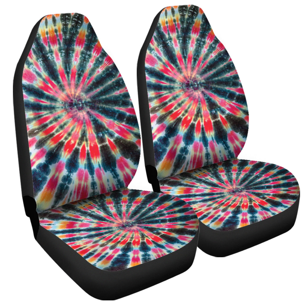 Black Backed Tie Dye Print Universal Fit Car Seat Covers
