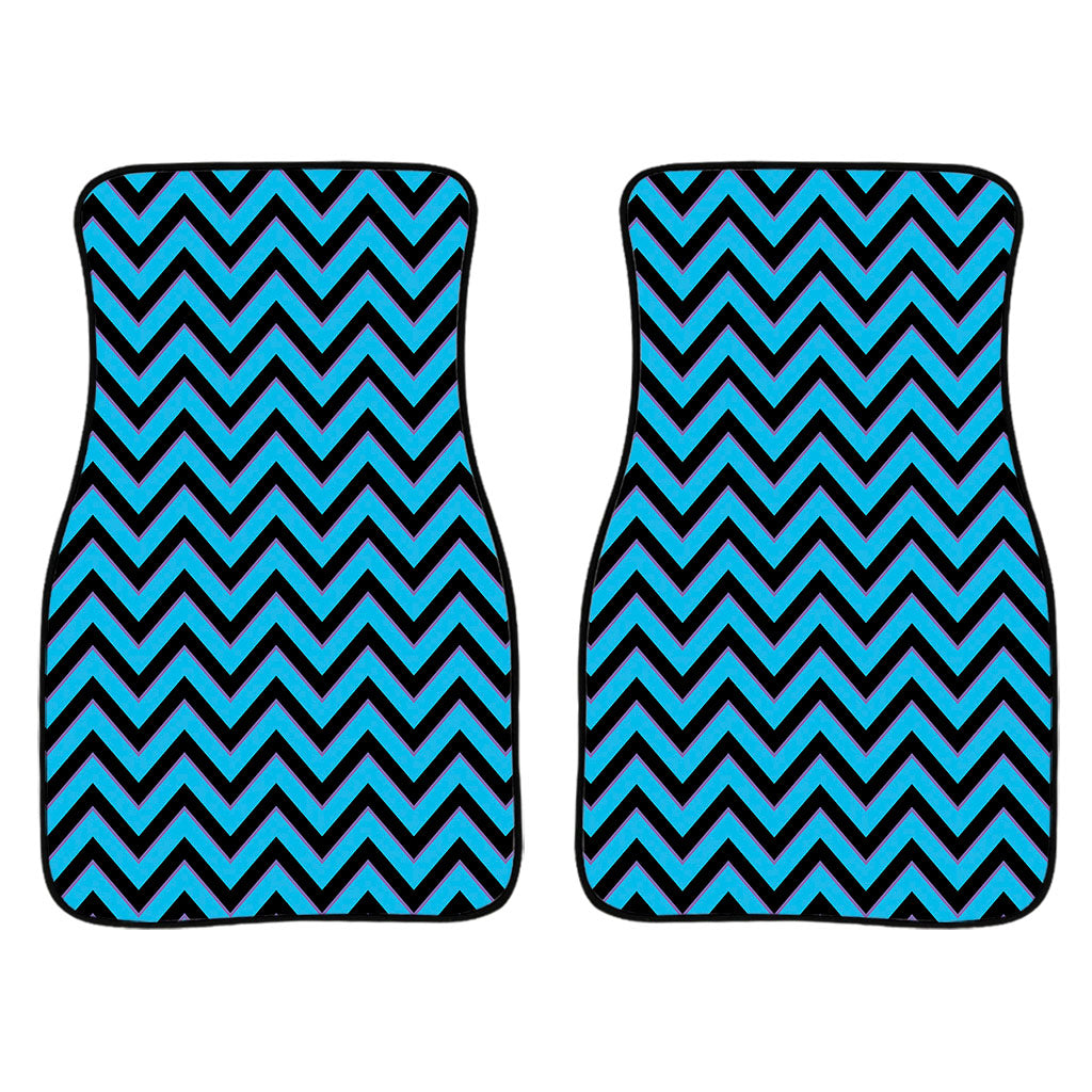 Black Blue And Purple Chevron Print Front And Back Car Floor Mats/ Front Car Mat