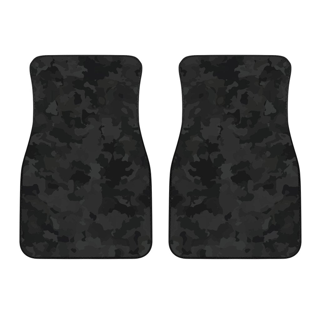 Black Camouflage Print Front And Back Car Floor Mats/ Front Car Mat