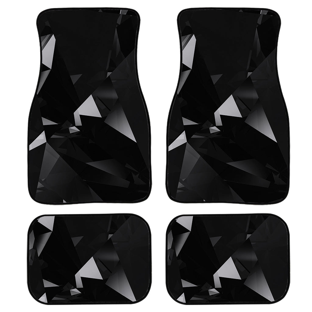 Black Diamond Print Front And Back Car Floor Mats/ Front Car Mat