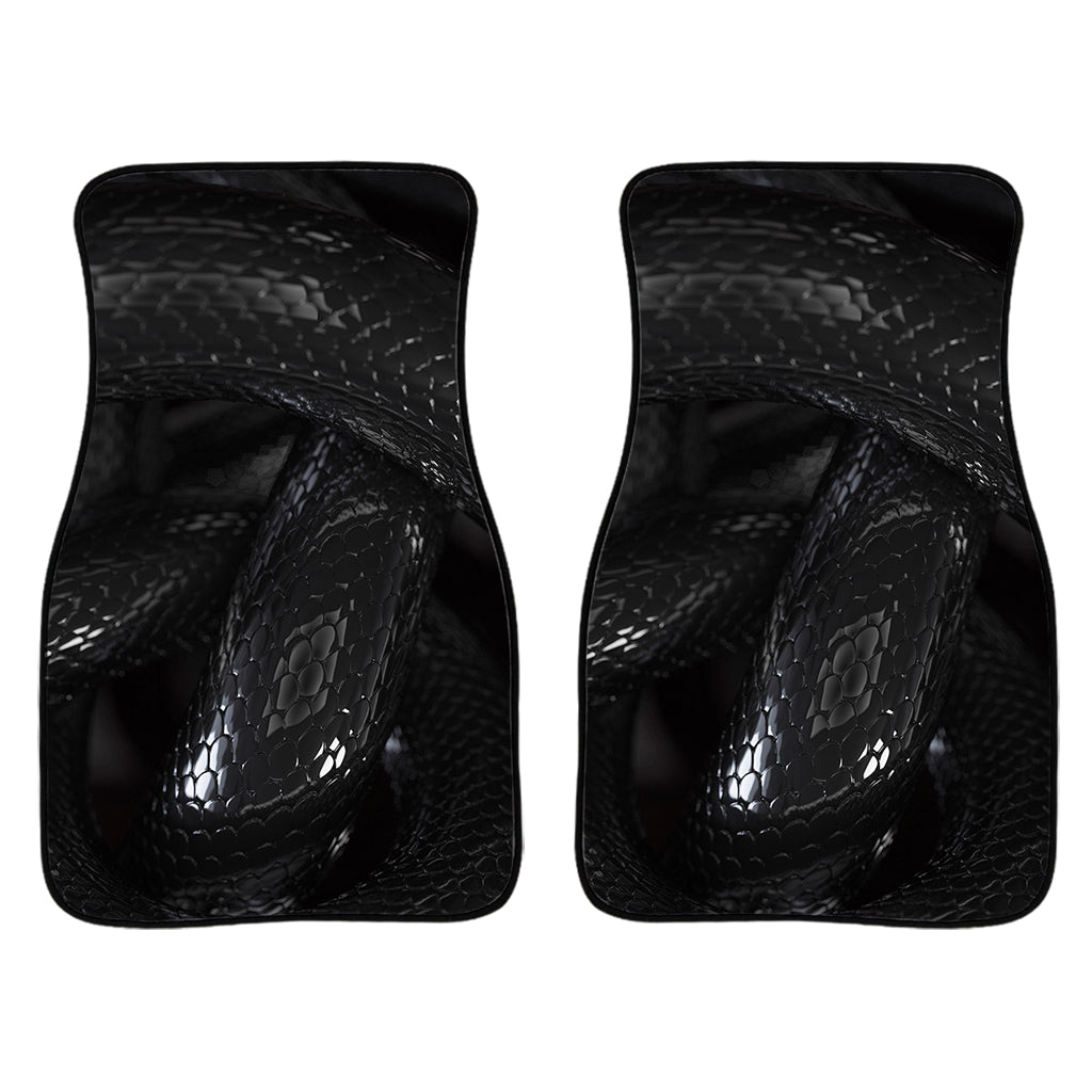 Black Snake Print Front And Back Car Floor Mats/ Front Car Mat