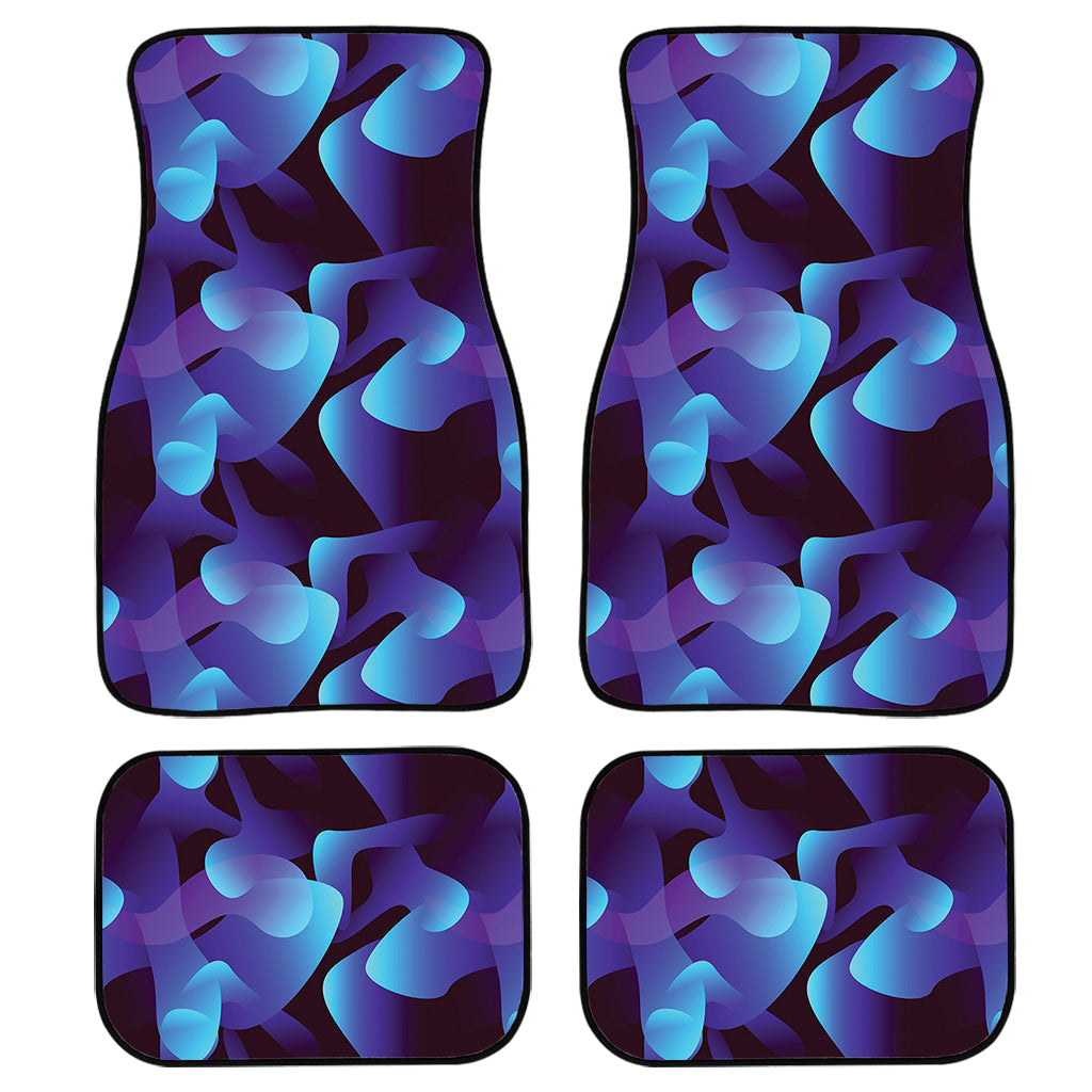 Blue Abstract Spirit Print Front And Back Car Floor Mats/ Front Car Mat