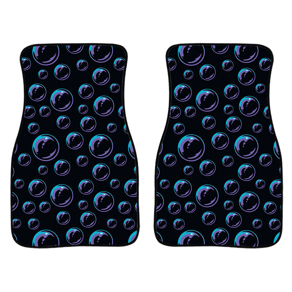 Blue And Purple Bubble Pattern Print Front And Back Car Floor Mats/ Front Car Mat