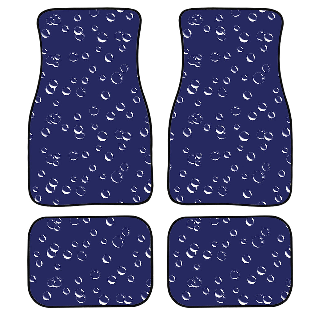 Blue And White Bubble Pattern Print Front And Back Car Floor Mats/ Front Car Mat