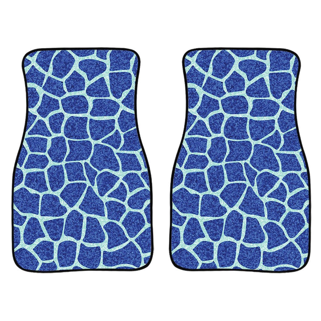 Blue Giraffe Print Front And Back Car Floor Mats/ Front Car Mat