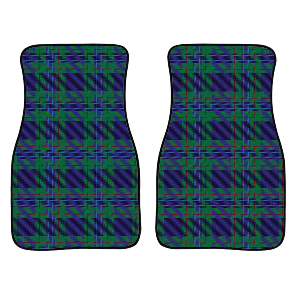 Blue Green And Red Tartan Pattern Print Front And Back Car Floor Mats/ Front Car Mat