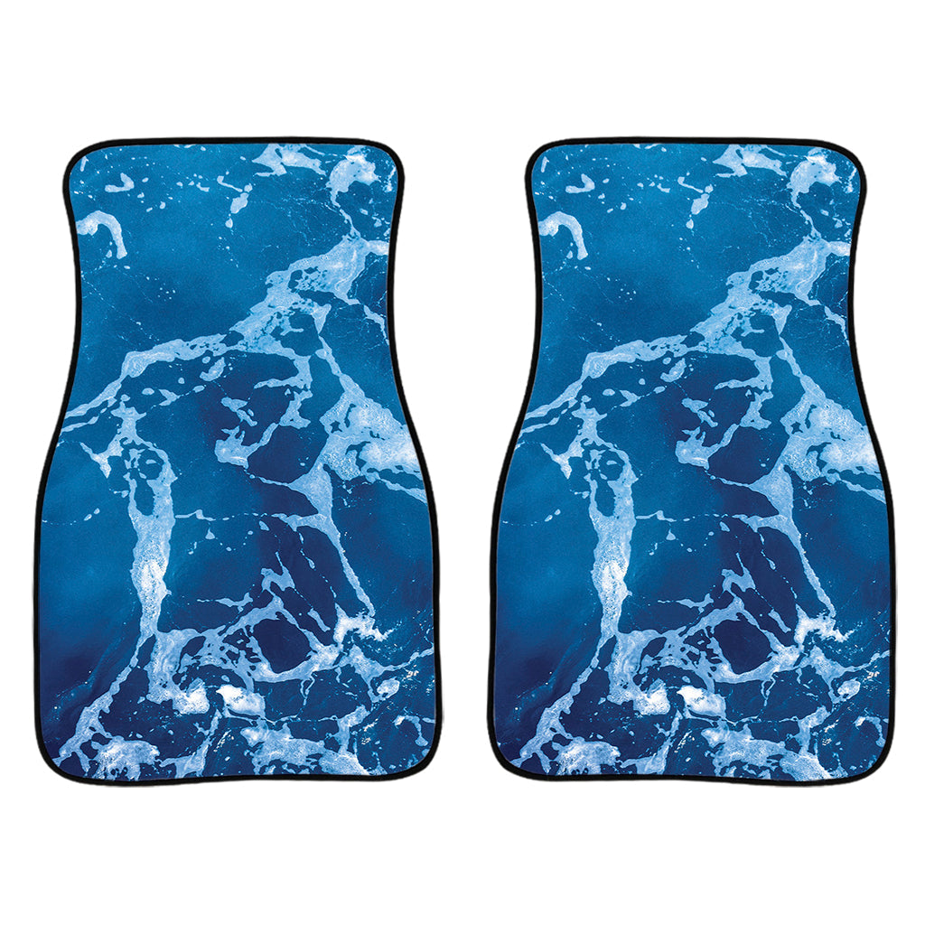 Blue Ocean Print Front And Back Car Floor Mats/ Front Car Mat
