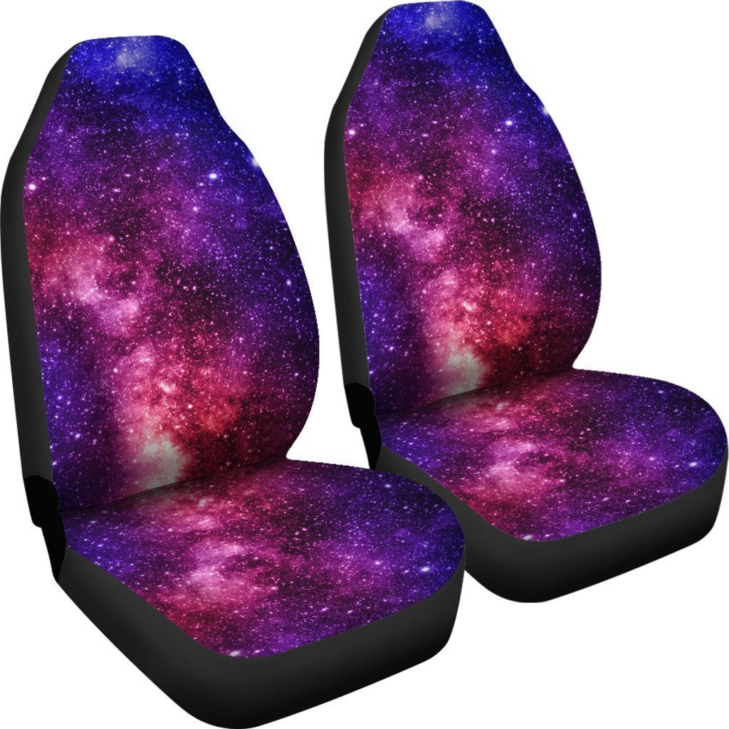 Blue Purple Stardust Galaxy Space Print Universal Fit Car Seat Covers