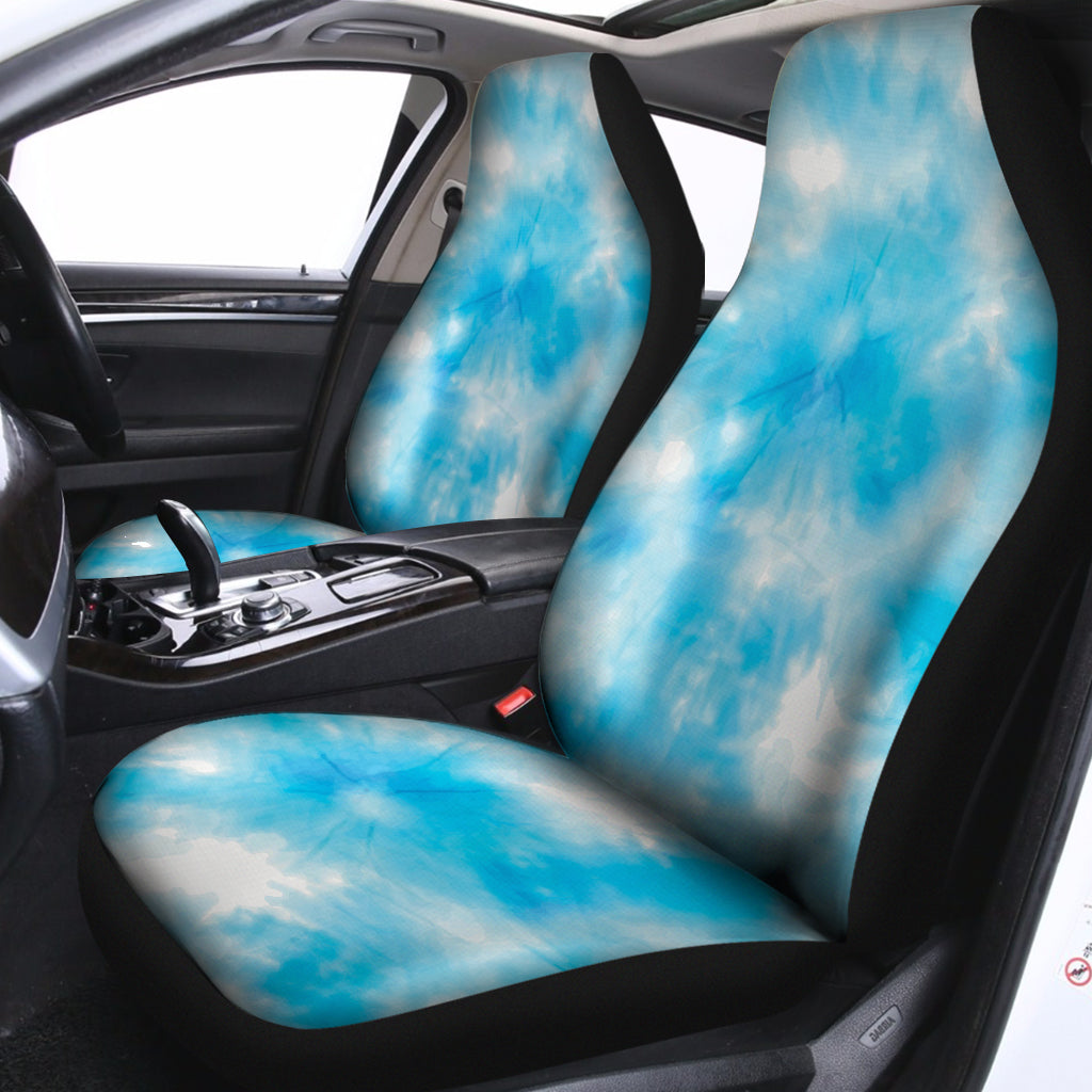 Blue Shibori Tie Dye Print Universal Fit Car Seat Covers