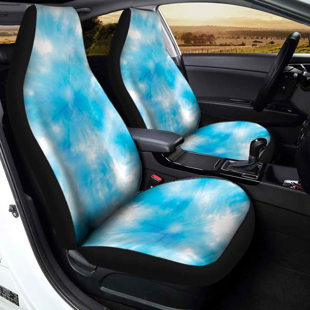 Blue Shibori Tie Dye Print Universal Fit Car Seat Covers
