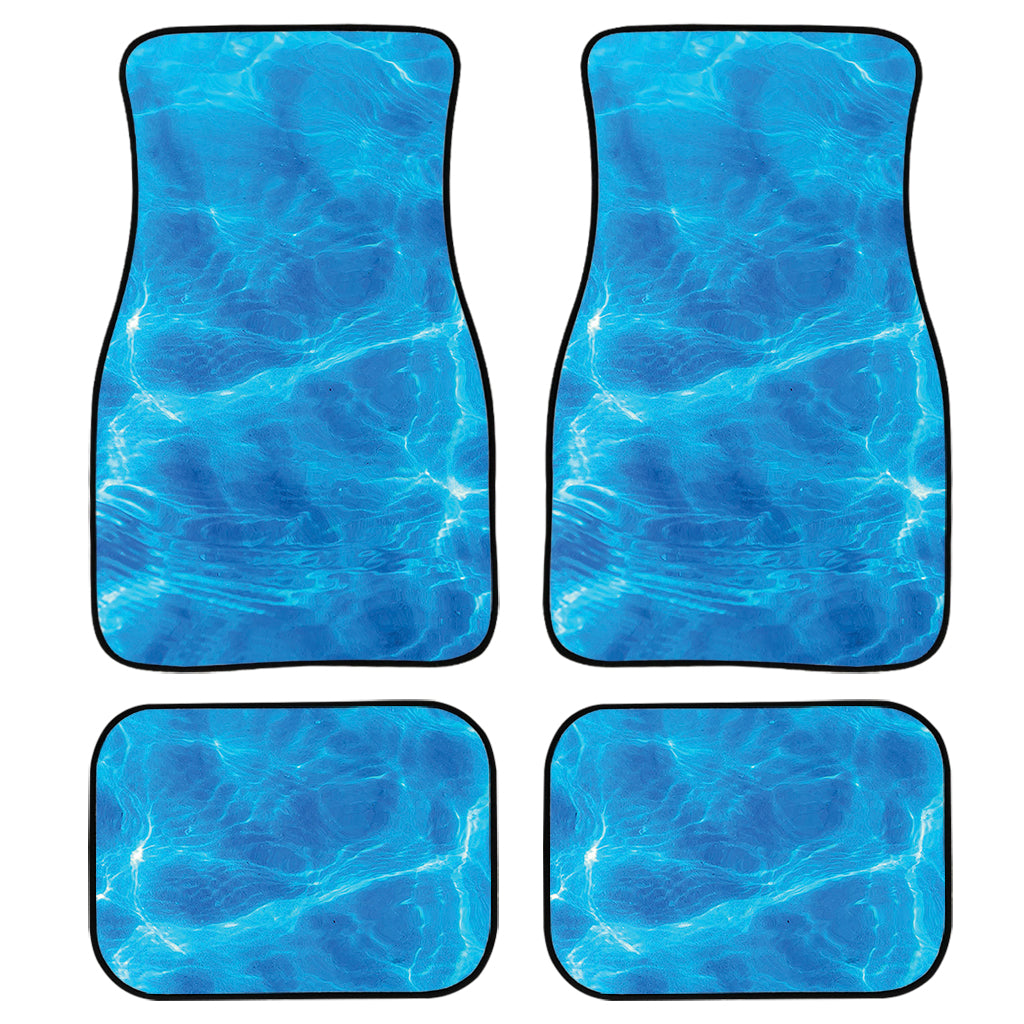Blue Water Surface Print Front And Back Car Floor Mats/ Front Car Mat