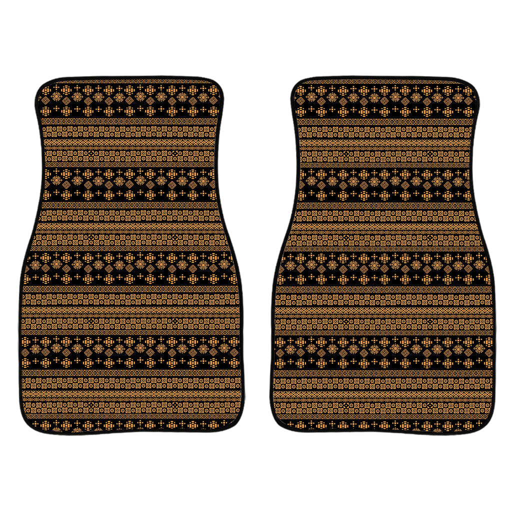 Boho Ethnic Pattern Print Front And Back Car Floor Mats/ Front Car Mat