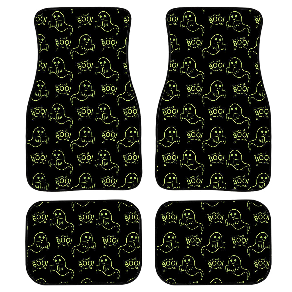 Boo Ghost Pattern Print Front And Back Car Floor Mats/ Front Car Mat