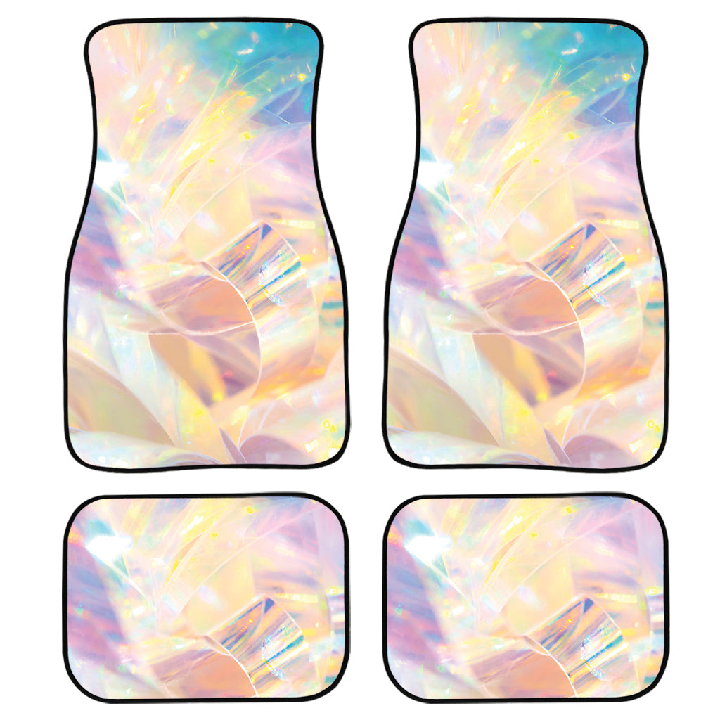 Bright Holographic Print Front And Back Car Floor Mats/ Front Car Mat