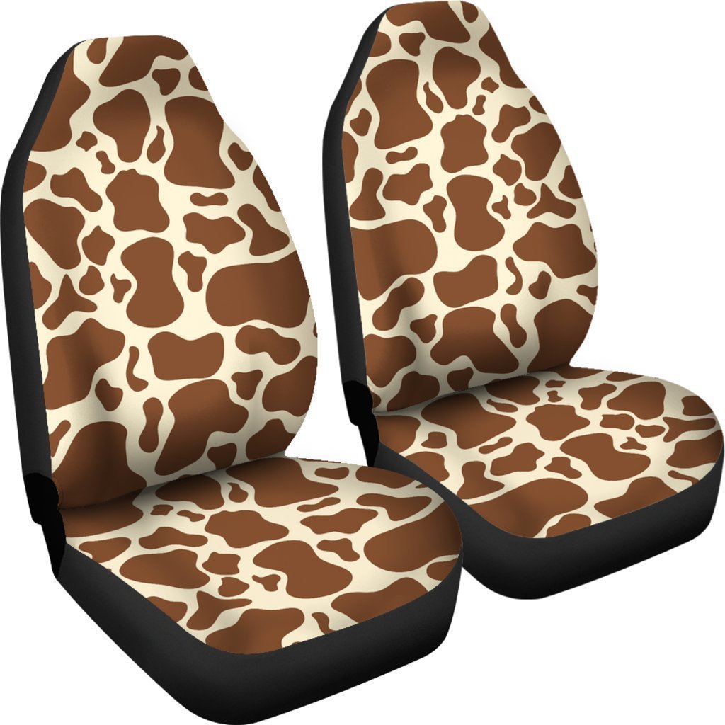 Brown Cow Print Universal Fit Car Seat Covers