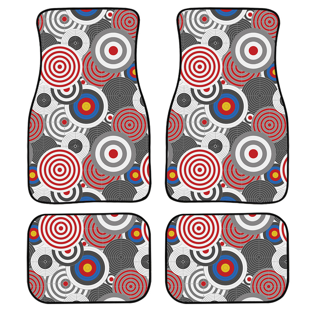 Bullseye Target Pattern Print Front And Back Car Floor Mats/ Front Car Mat