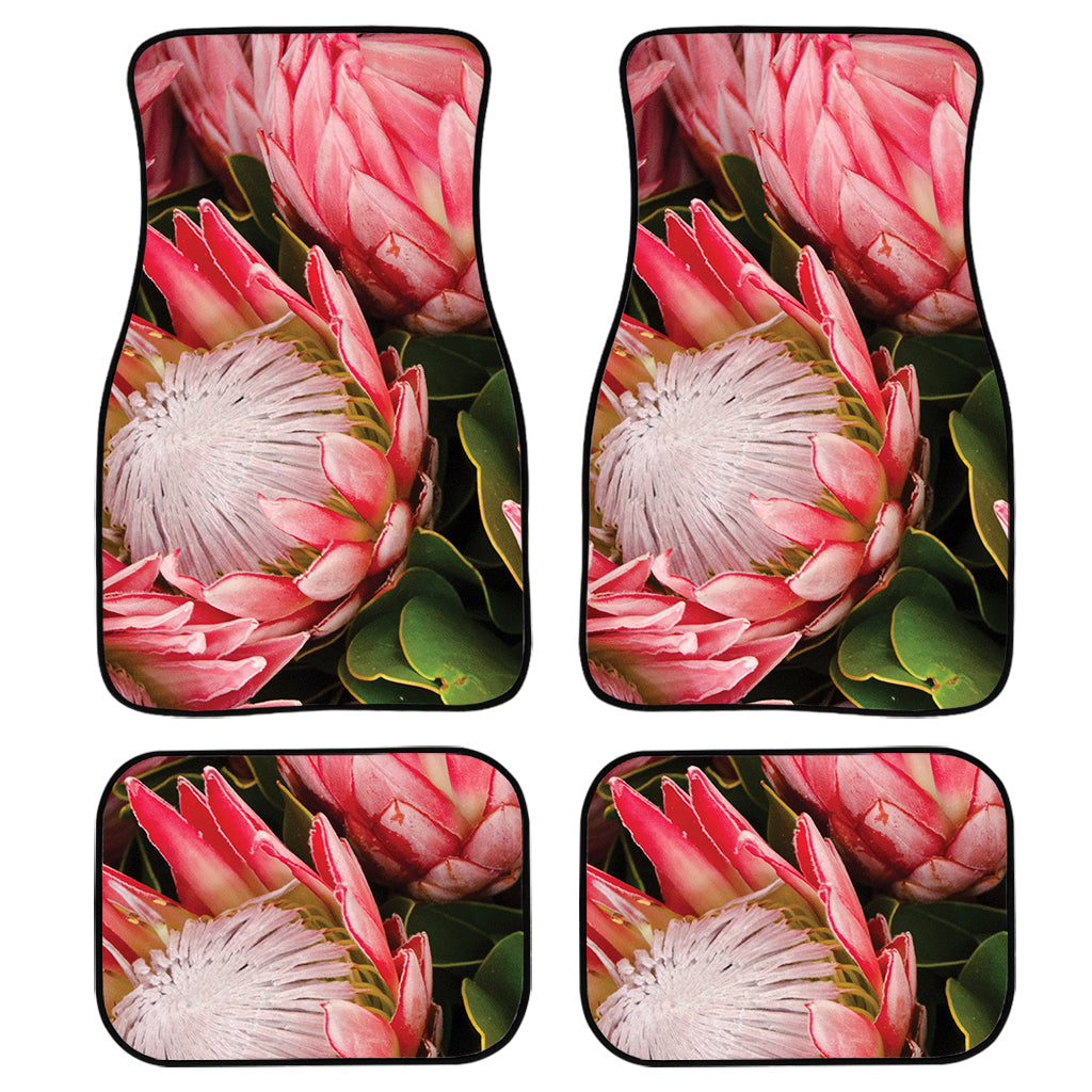 Bunches Of Proteas Print Front And Back Car Floor Mats/ Front Car Mat