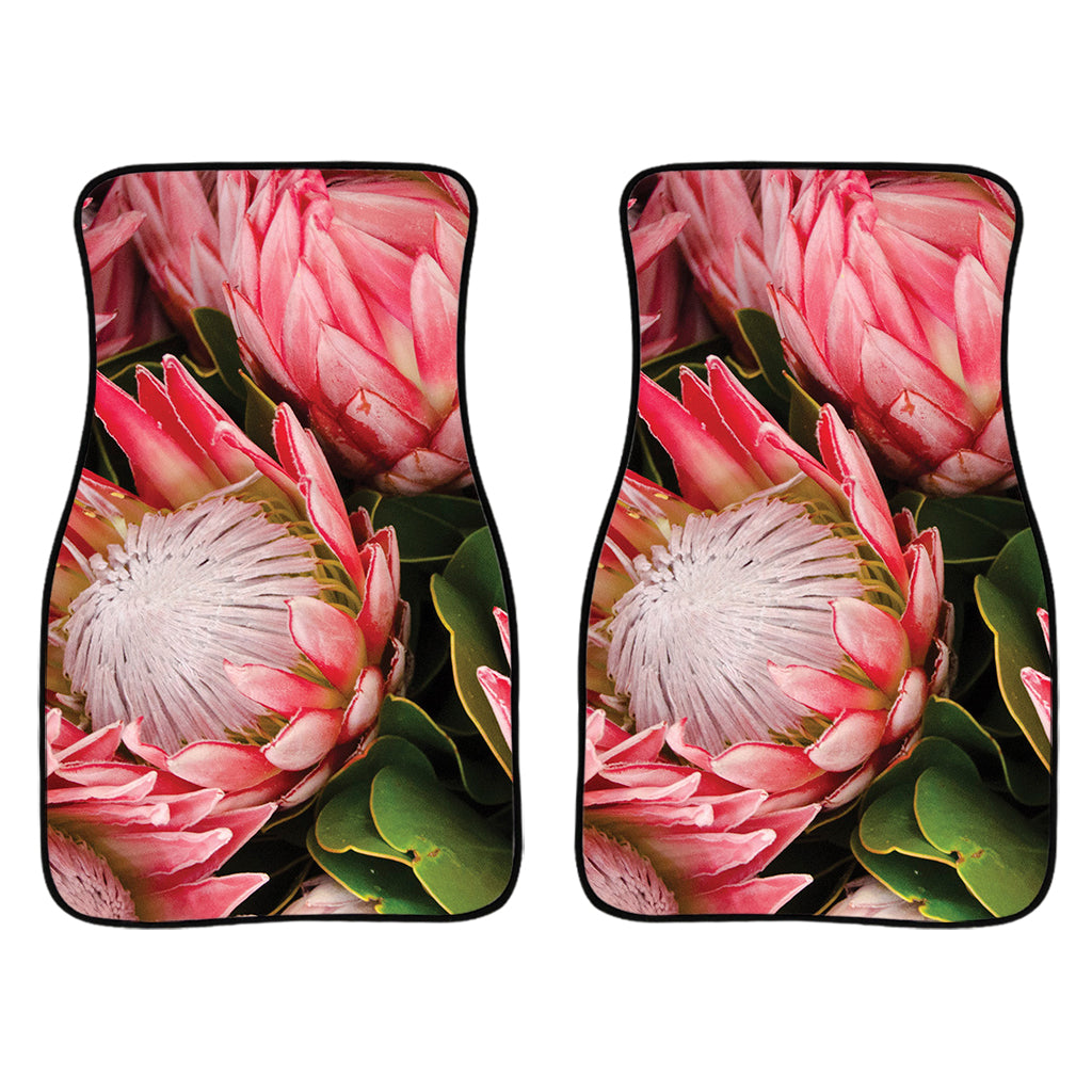 Bunches Of Proteas Print Front And Back Car Floor Mats/ Front Car Mat