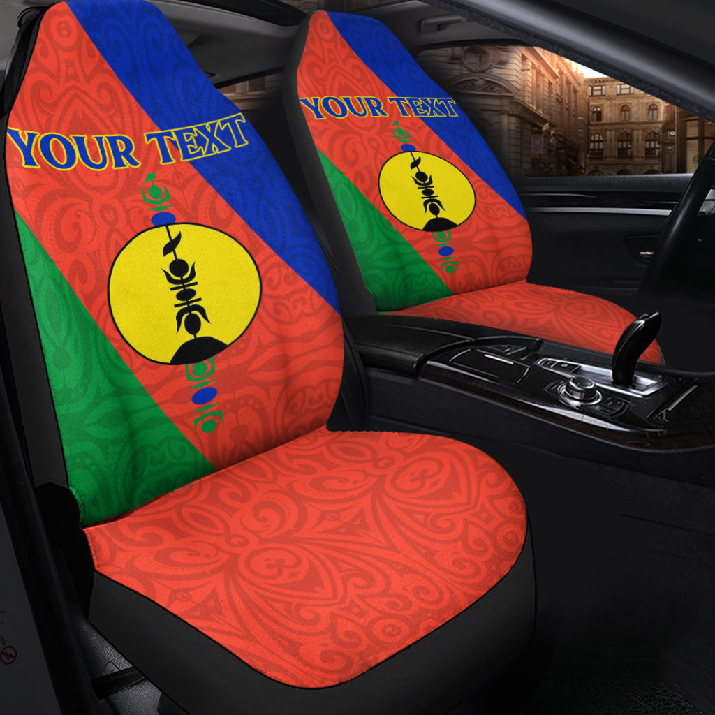 Custom New Caledonia Car Seat Covers Flag Style