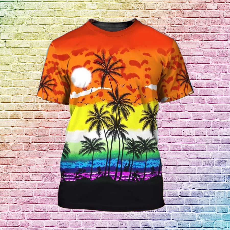 Lgbtq T Shirts Designs Beach/ Gaymer Shirt/ Gay Birthday Gifts/ Lesbian Couple Christmas Gifts