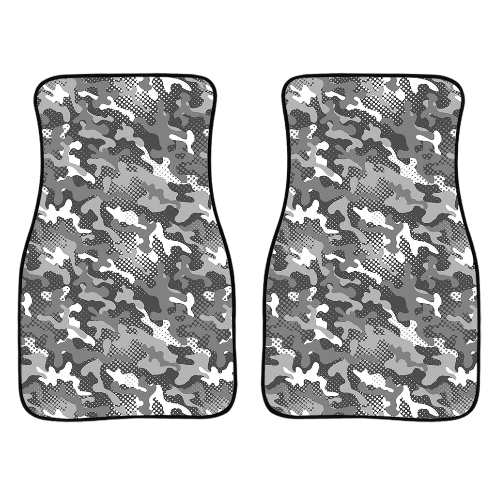Camouflage Dazzle Pattern Print Front And Back Car Floor Mats/ Front Car Mat