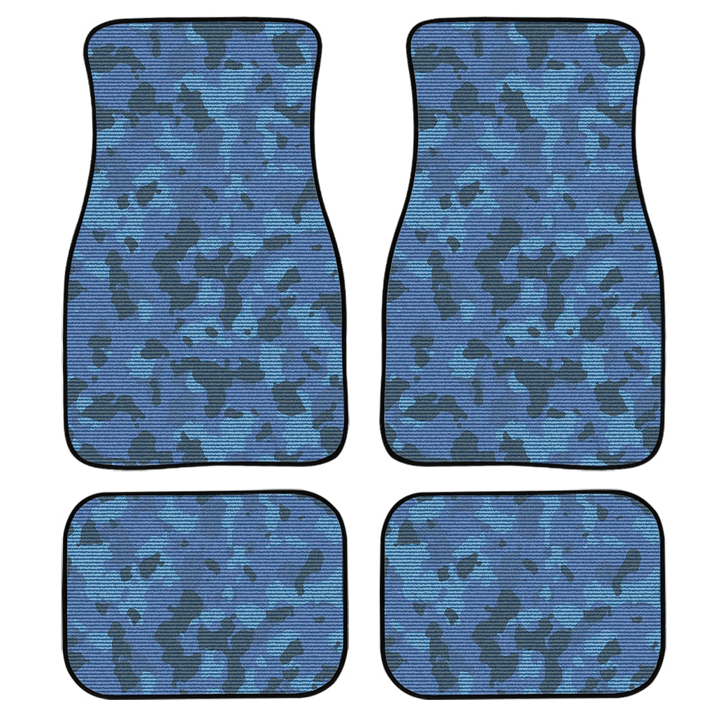 Camouflage Denim Jeans Pattern Print Front And Back Car Floor Mats/ Front Car Mat