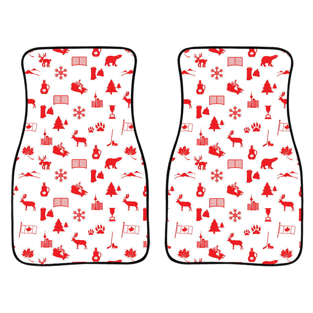 Canada Country Pattern Print Front And Back Car Floor Mats/ Front Car Mat