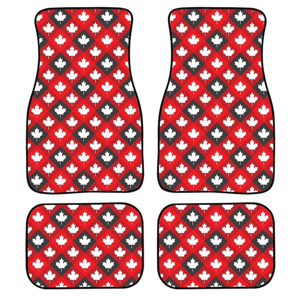Canada Maple Leaf Pattern Print Front And Back Car Floor Mats/ Front Car Mat