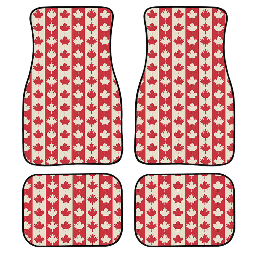Canadian Maple Leaf Pattern Print Front And Back Car Floor Mats/ Front Car Mat