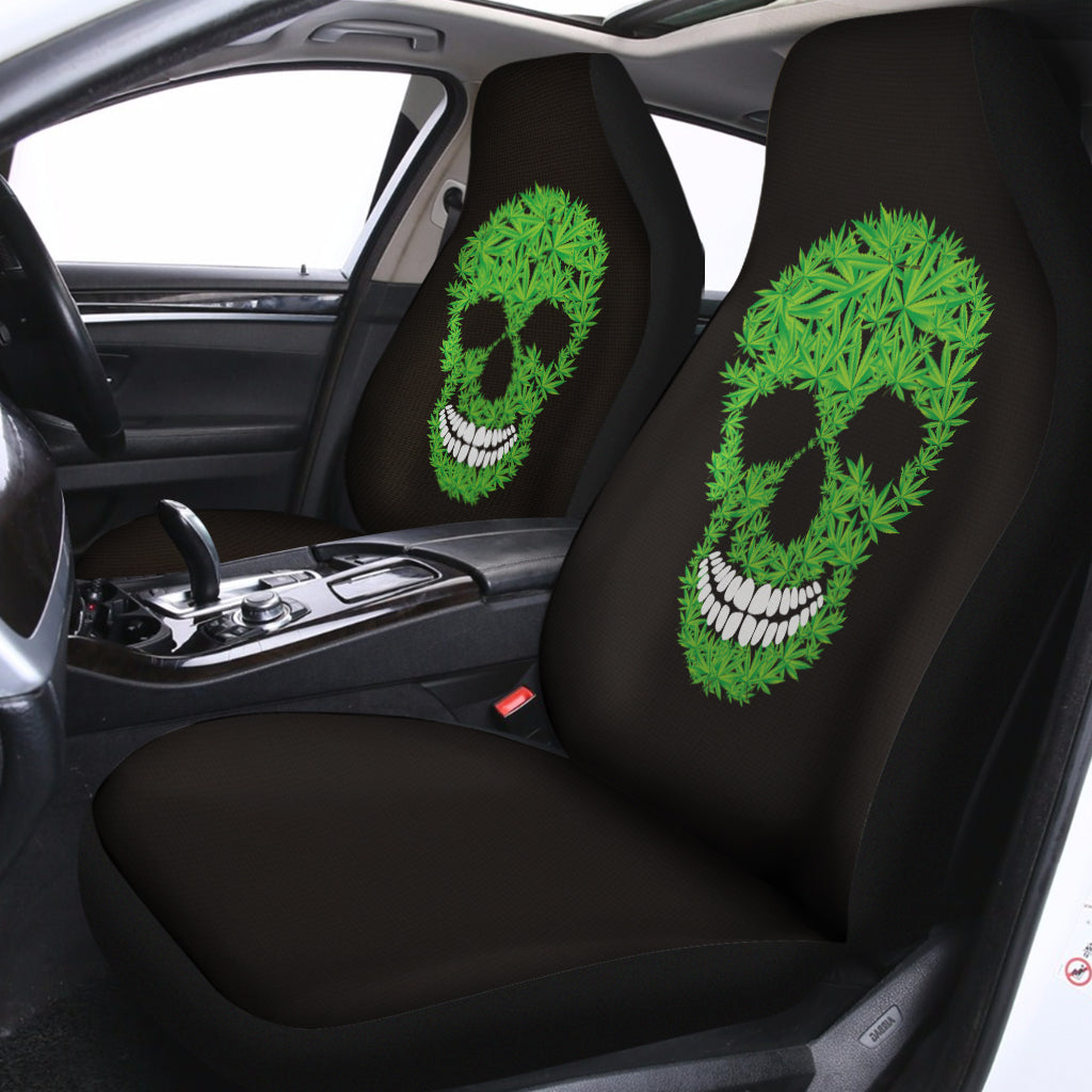 Cannabis Skull Print Universal Fit Car Seat Covers