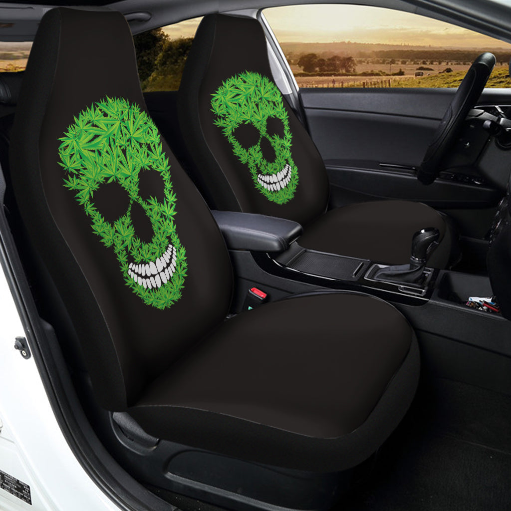 Cannabis Skull Print Universal Fit Car Seat Covers