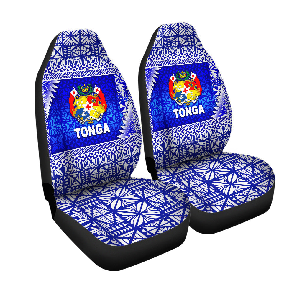 Tonga Coat Of Arms Car Seat Coversmplified Version Blue