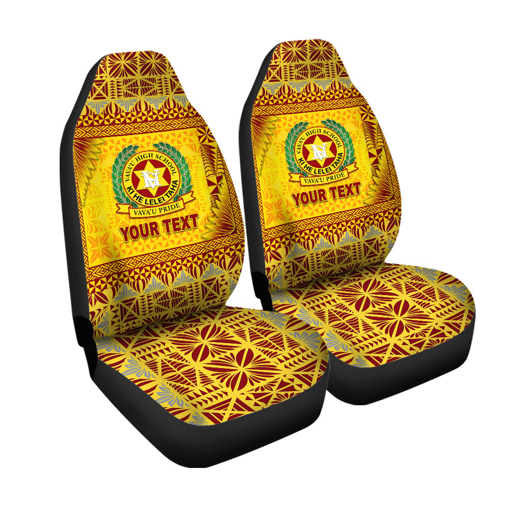 Custom Tonga Vava''u High School Car Seat Coversmplified Version Gold