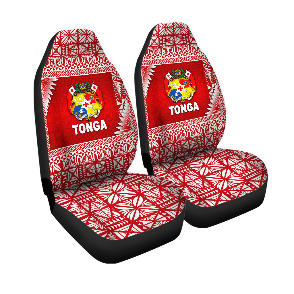 Tonga Coat Of Arms Car Seat Coversmplified Version Red