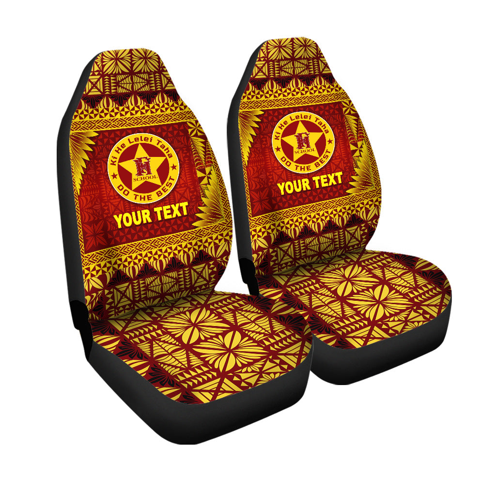 Custom Tonga Niuafo''ou High School Car Seat Coversmplified Version