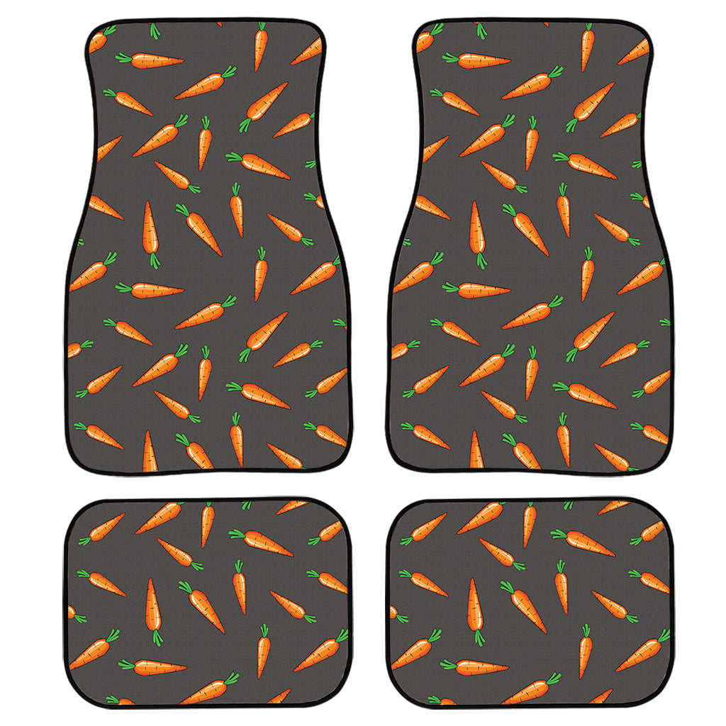 Cartoon Carrot Pattern Print Front And Back Car Floor Mats/ Front Car Mat