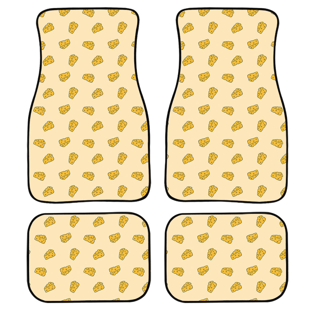 Cartoon Cheese Pattern Print Front And Back Car Floor Mats/ Front Car Mat