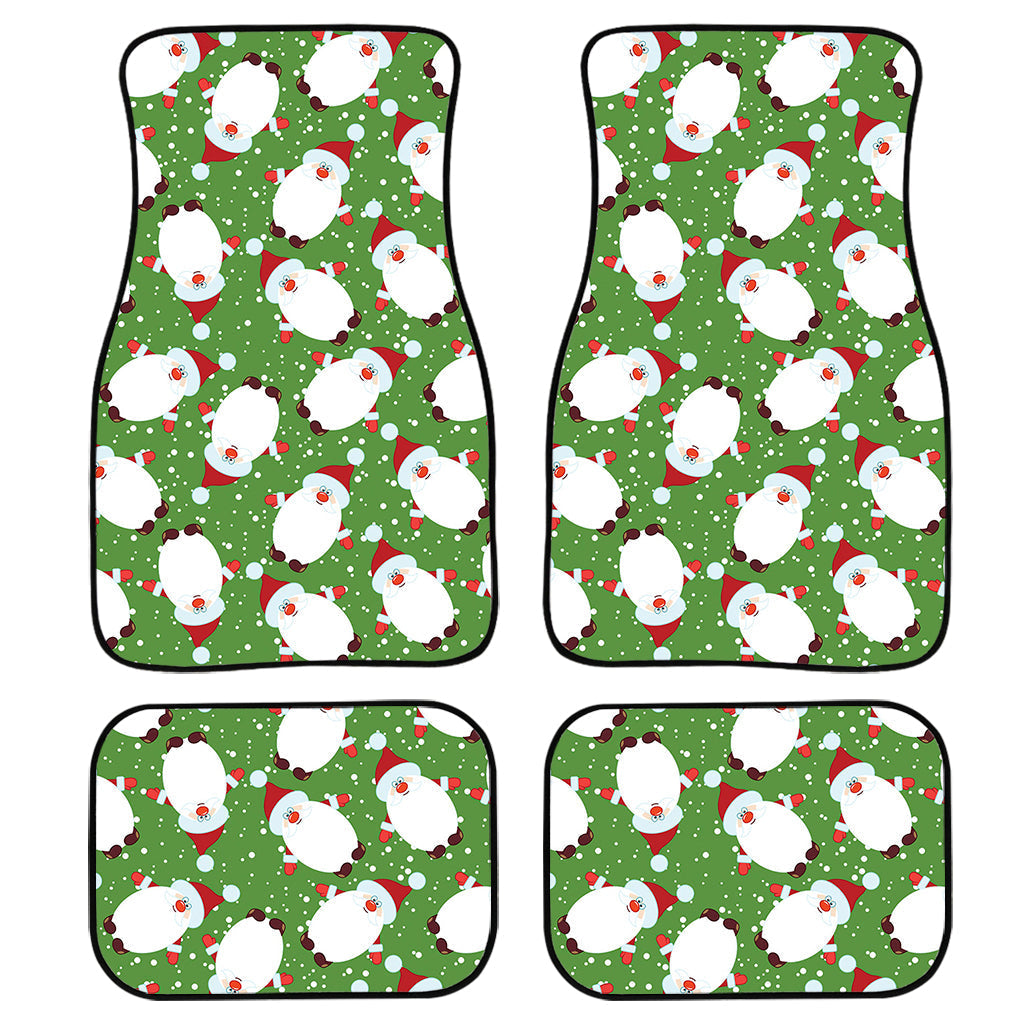 Cartoon Santa Claus Pattern Print Front And Back Car Floor Mats/ Front Car Mat