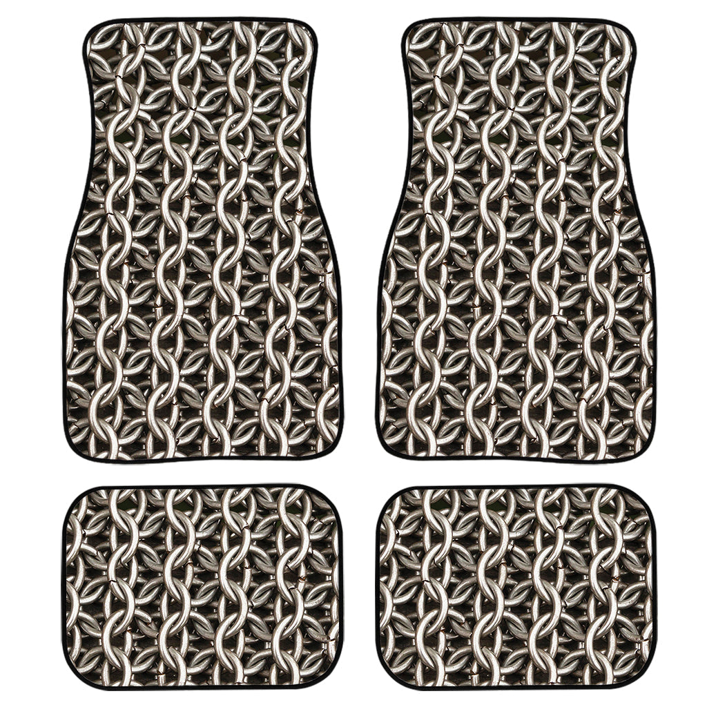 Chainmail Ring Print Front And Back Car Floor Mats/ Front Car Mat