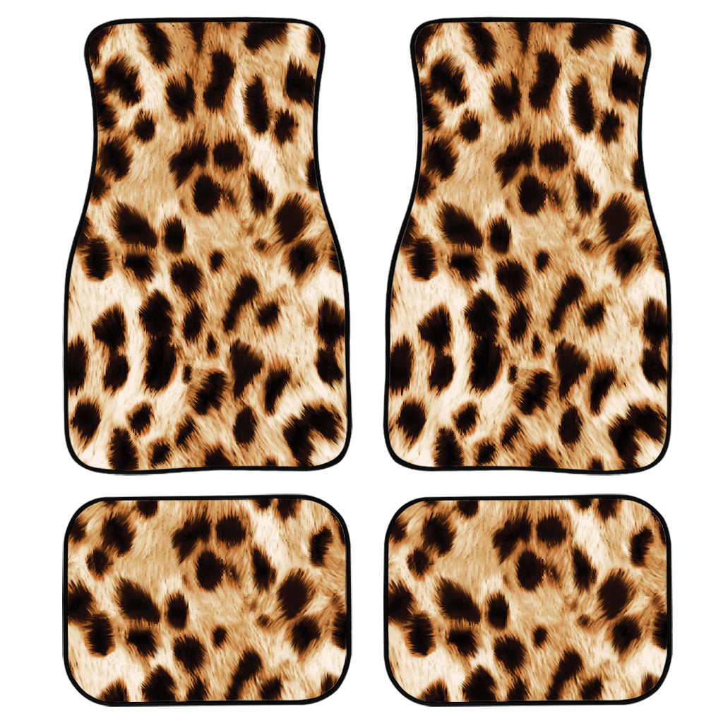 Cheetah Print Front And Back Car Floor Mats/ Front Car Mat