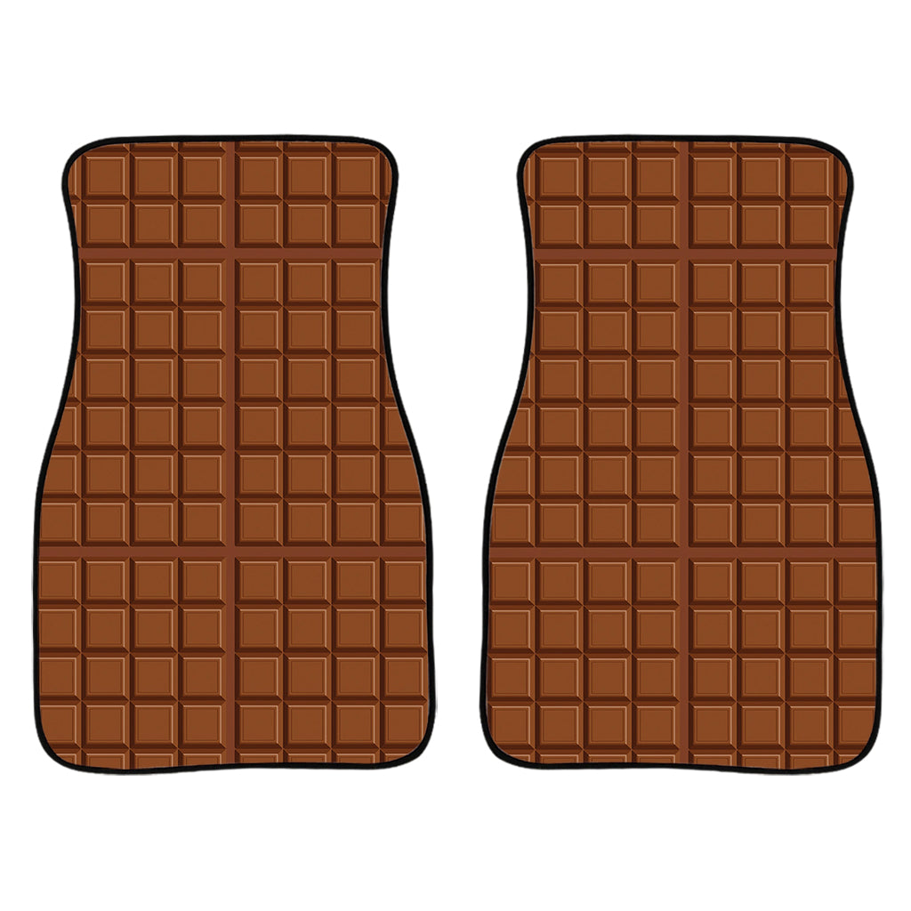 Chocolate Bar Pattern Print Front And Back Car Floor Mats/ Front Car Mat