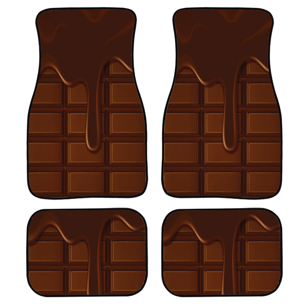 Chocolate Print Front And Back Car Floor Mats/ Front Car Mat