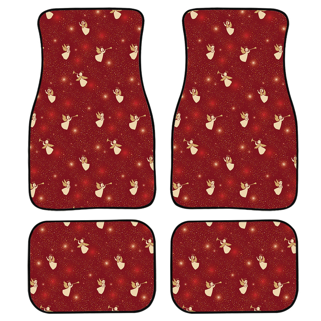 Christmas Angel Pattern Print Front And Back Car Floor Mats/ Front Car Mat