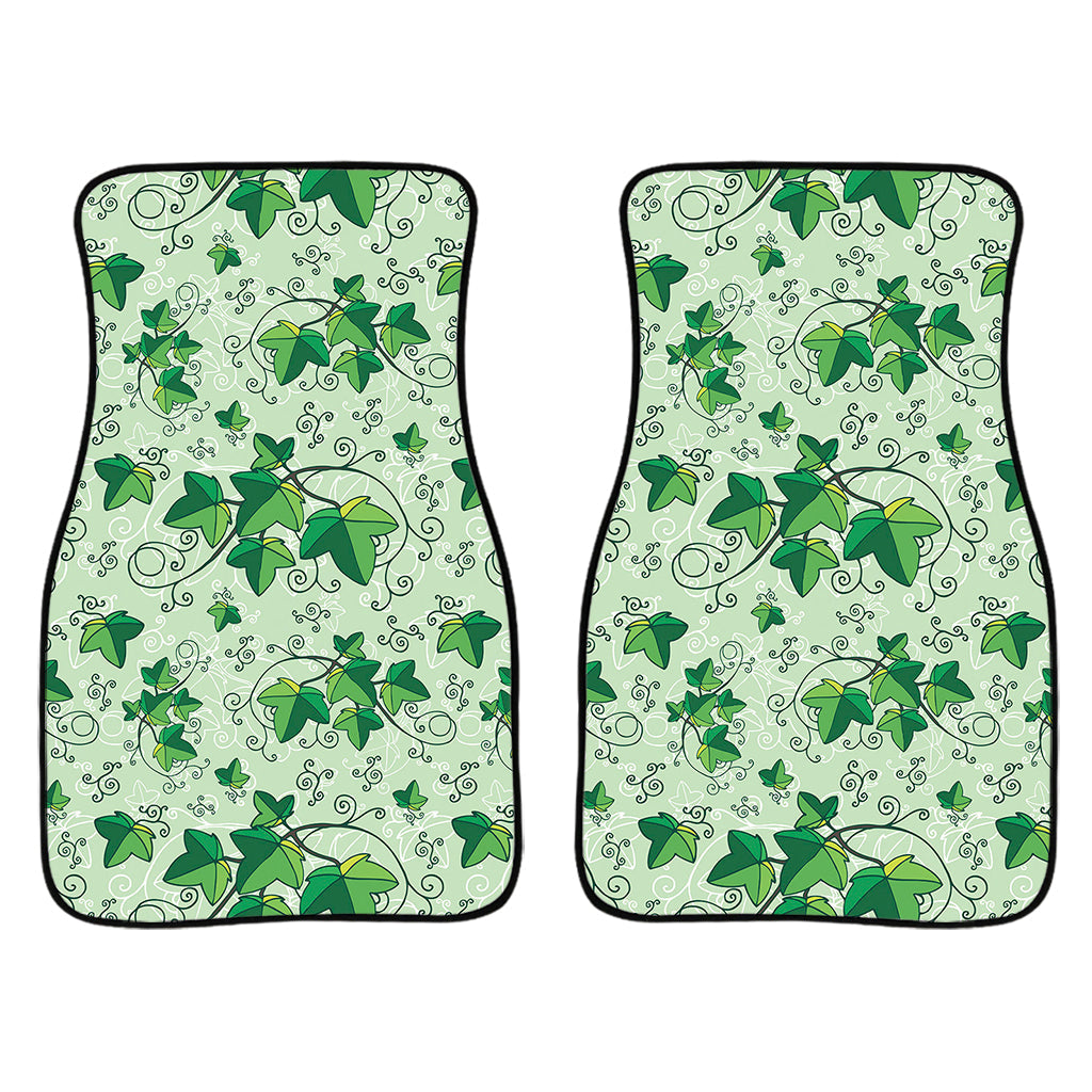 Christmas Ivy Leaf Pattern Print Front And Back Car Floor Mats/ Front Car Mat